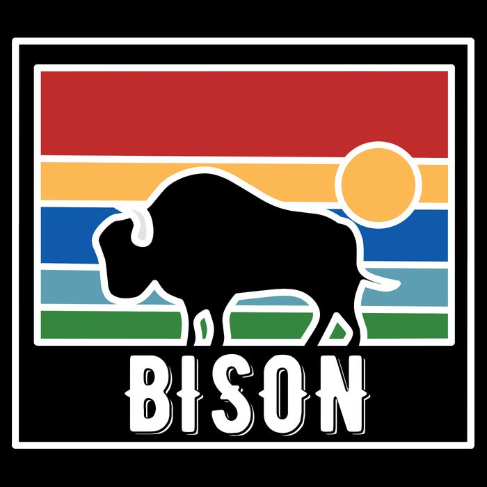 Retro Bison Logo T-Shirt