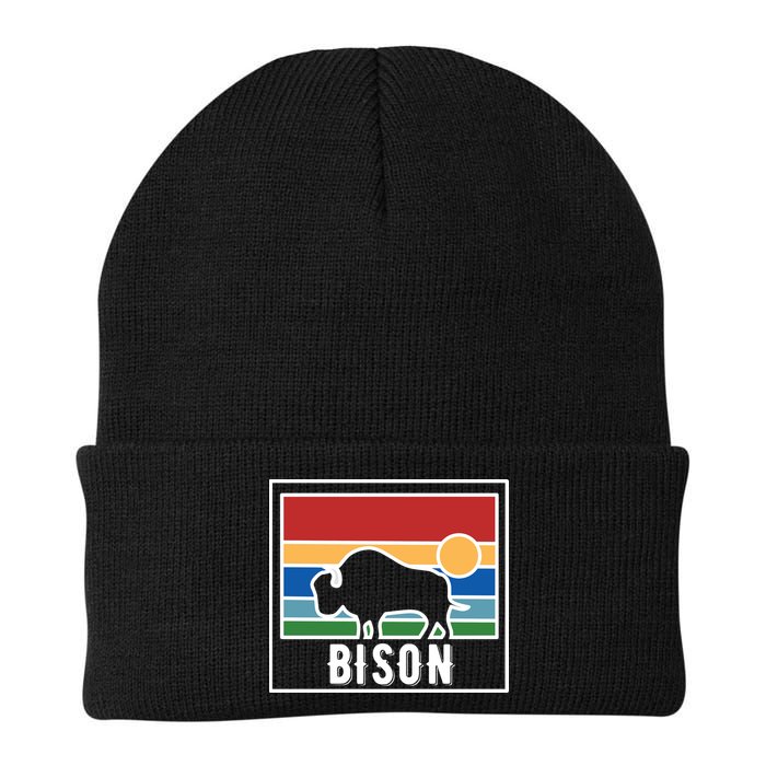 Retro Bison Logo Beanie