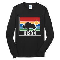 Retro Bison Logo Tall Long Sleeve T-Shirt