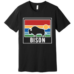 Retro Bison Logo Premium T-Shirt