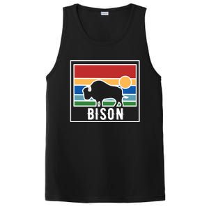 Retro Bison Logo PosiCharge Competitor Tank