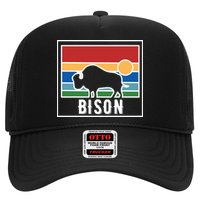 Retro Bison Logo Trucker Hat