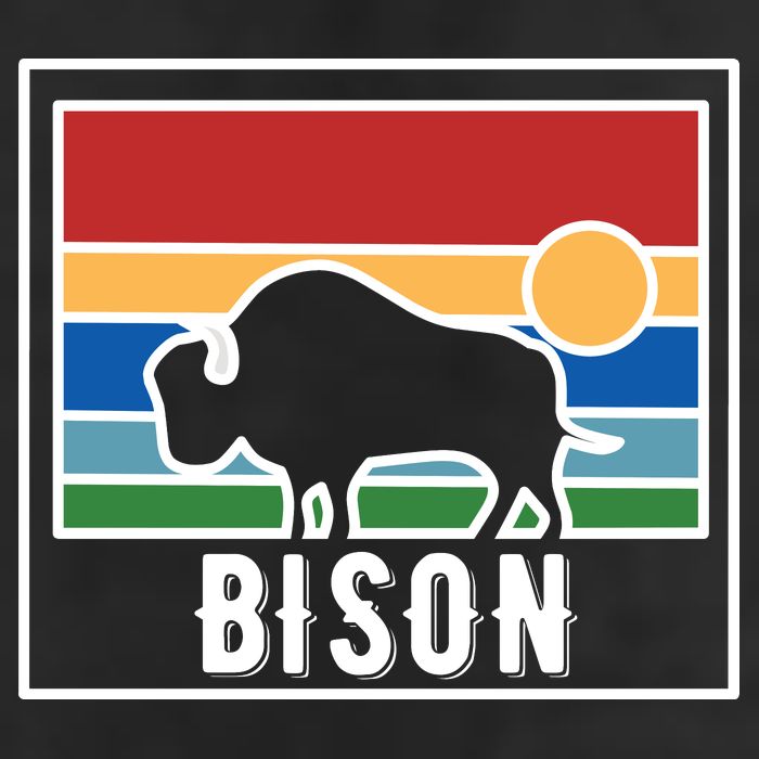 Retro Bison Logo Trucker Hat