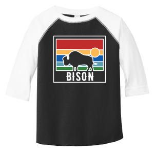 Retro Bison Logo Toddler Fine Jersey T-Shirt