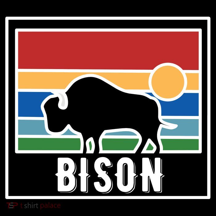 Retro Bison Logo Womens T-Shirt