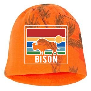 Retro Bison Logo Kati - Camo Knit Beanie