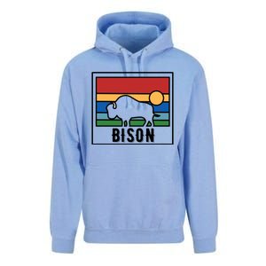 Retro Bison Logo Unisex Surf Hoodie