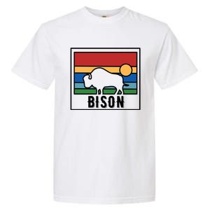 Retro Bison Logo Garment-Dyed Heavyweight T-Shirt