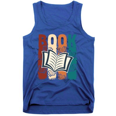 Retro Book Lovers Bookish Bookworm Gift Tank Top