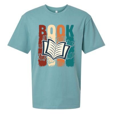 Retro Book Lovers Bookish Bookworm Gift Sueded Cloud Jersey T-Shirt