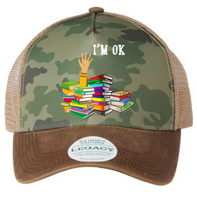 Reading Book Lovers Im Ok National Book Lovers Day Legacy Tie Dye Trucker Hat