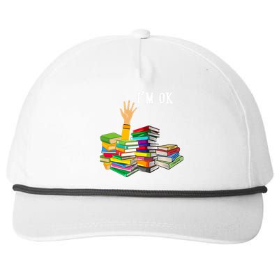 Reading Book Lovers Im Ok National Book Lovers Day Snapback Five-Panel Rope Hat