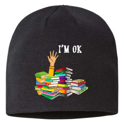 Reading Book Lovers Im Ok National Book Lovers Day Sustainable Beanie