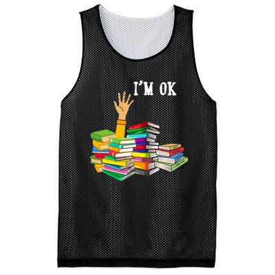 Reading Book Lovers Im Ok National Book Lovers Day Mesh Reversible Basketball Jersey Tank