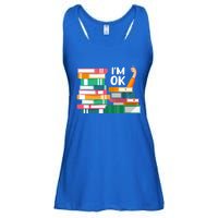 Reading Book Lovers I'm Ok National Book Lovers Day Cute Gift Ladies Essential Flowy Tank