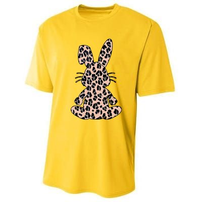 Rabbit Bunny Leopard Pattern Funny Easter Bunny Costume Performance Sprint T-Shirt