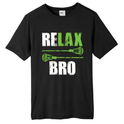 Relax Bro Lacrosse Sports Team Game Tall Fusion ChromaSoft Performance T-Shirt