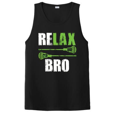 Relax Bro Lacrosse Sports Team Game PosiCharge Competitor Tank