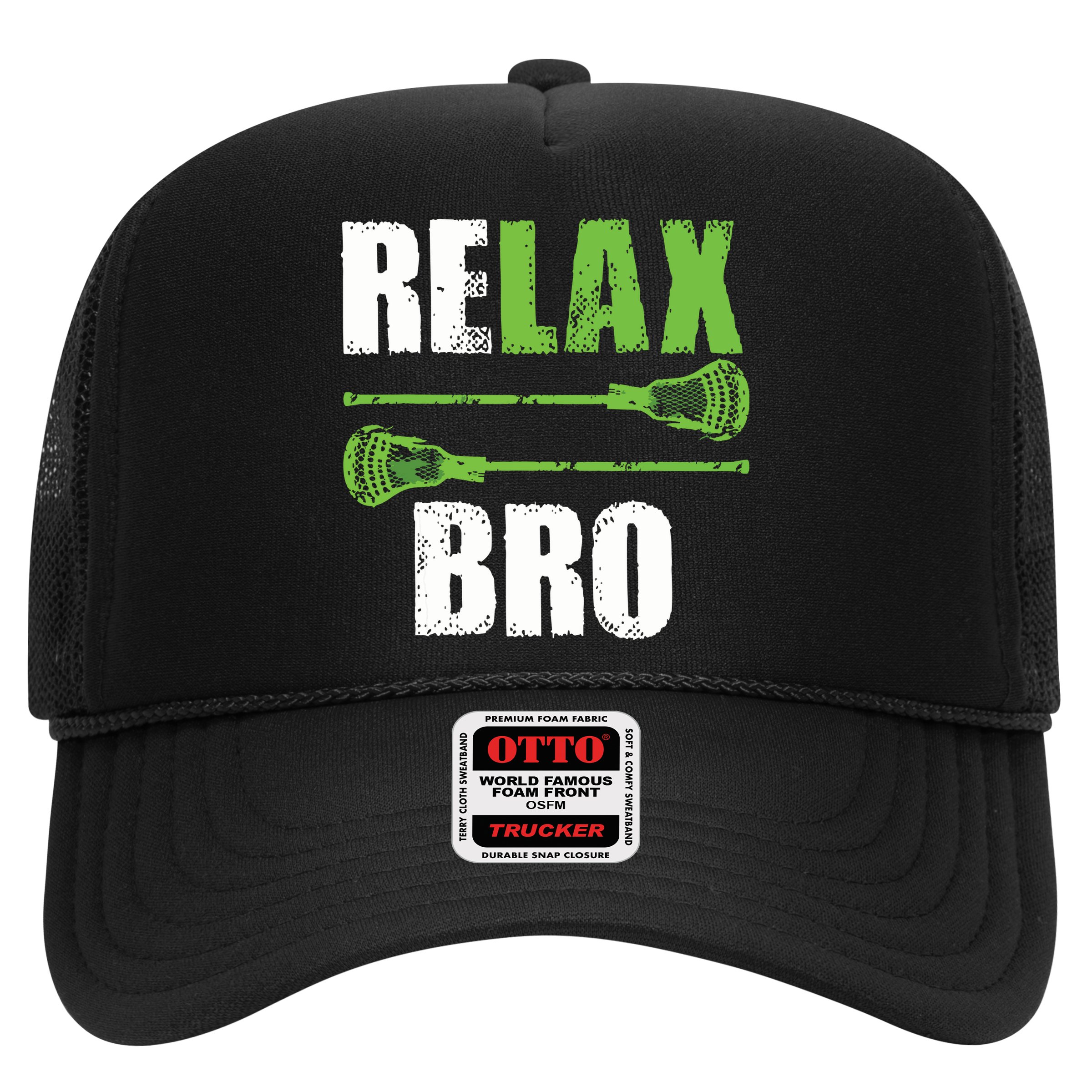 Relax Bro Lacrosse Sports Team Game Hat