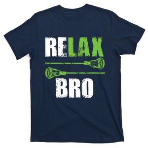 Relax Bro Lacrosse Sports Team Game T-Shirt