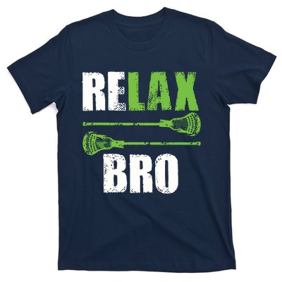 Relax Bro Lacrosse Sports Team Game T-Shirt