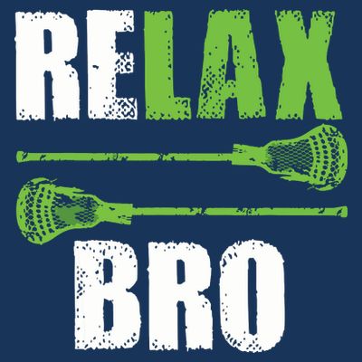 Relax Bro Lacrosse Sports Team Game T-Shirt