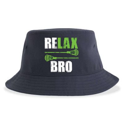 Relax Bro Lacrosse Sports Team Game Sustainable Bucket Hat