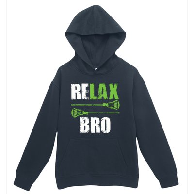 Relax Bro Lacrosse Sports Team Game Urban Pullover Hoodie