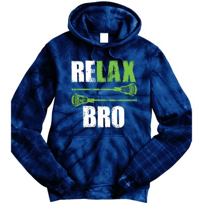 Relax Bro Lacrosse Sports Team Game Tie Dye Hoodie