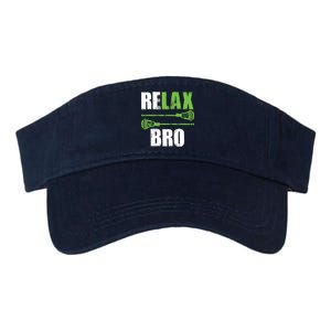 Relax Bro Lacrosse Sports Team Game Valucap Bio-Washed Visor