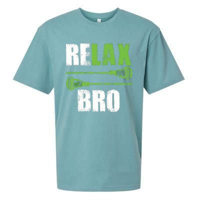 Relax Bro Lacrosse Sports Team Game Sueded Cloud Jersey T-Shirt