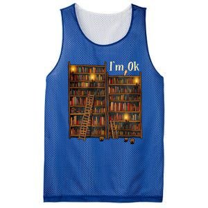 Reading Book Lovers I'm Ok National Book Lovers Day Funny Gift Mesh Reversible Basketball Jersey Tank