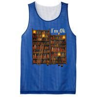 Reading Book Lovers I'm Ok National Book Lovers Day Funny Gift Mesh Reversible Basketball Jersey Tank