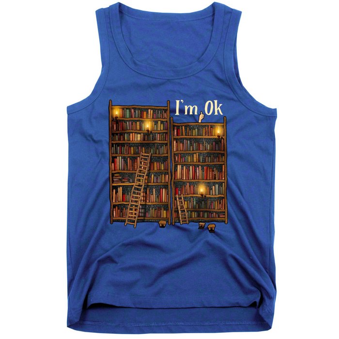 Reading Book Lovers I'm Ok National Book Lovers Day Funny Gift Tank Top