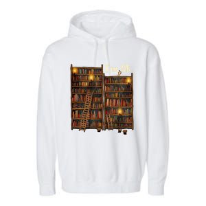 Reading Book Lovers I'm Ok National Book Lovers Day Funny Gift Garment-Dyed Fleece Hoodie