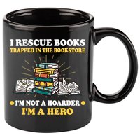 Reading Books Library Student Teacher Book Store 11oz C Handle Ceramic Mug