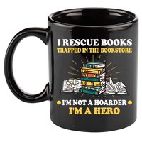 Reading Books Library Student Teacher Book Store 11oz C Handle Ceramic Mug