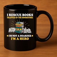 Reading Books Library Student Teacher Book Store 11oz C Handle Ceramic Mug