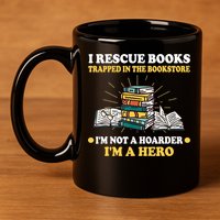 Reading Books Library Student Teacher Book Store 11oz C Handle Ceramic Mug