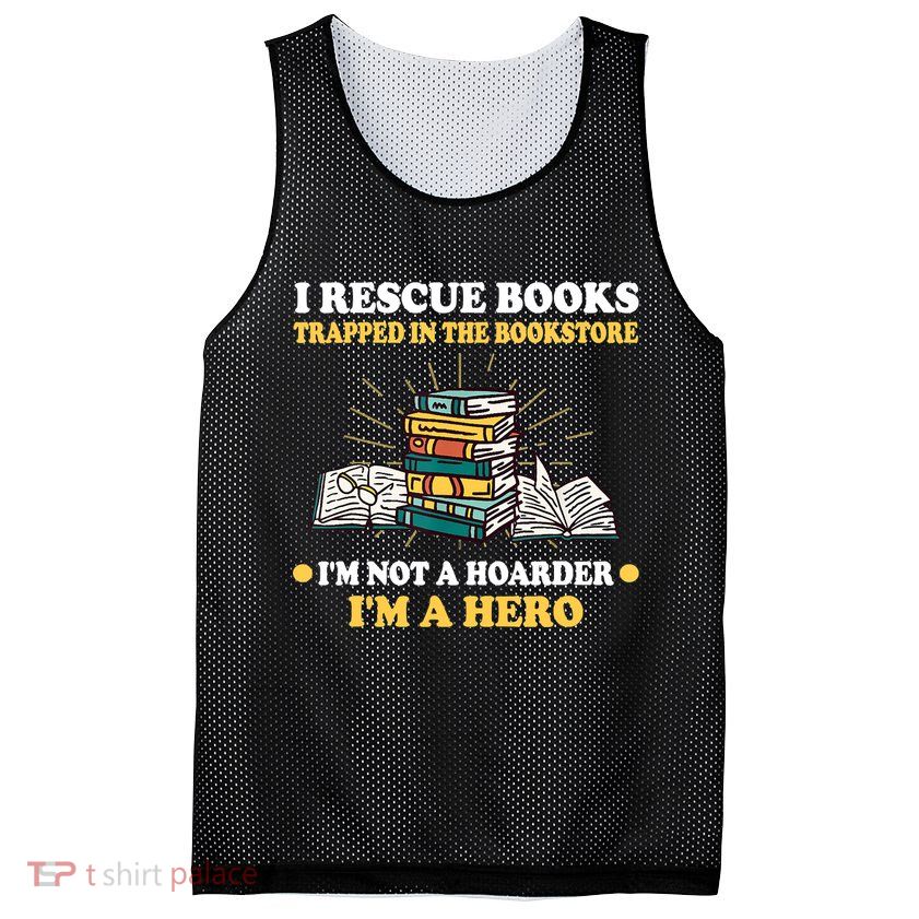 Reading Books Library Student Teacher Book Store Mesh Reversible Basketball Jersey Tank