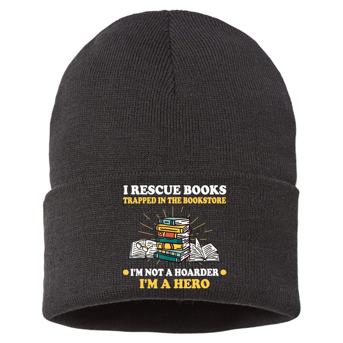Reading Books Library Student Teacher Book Store Sustainable Knit Beanie
