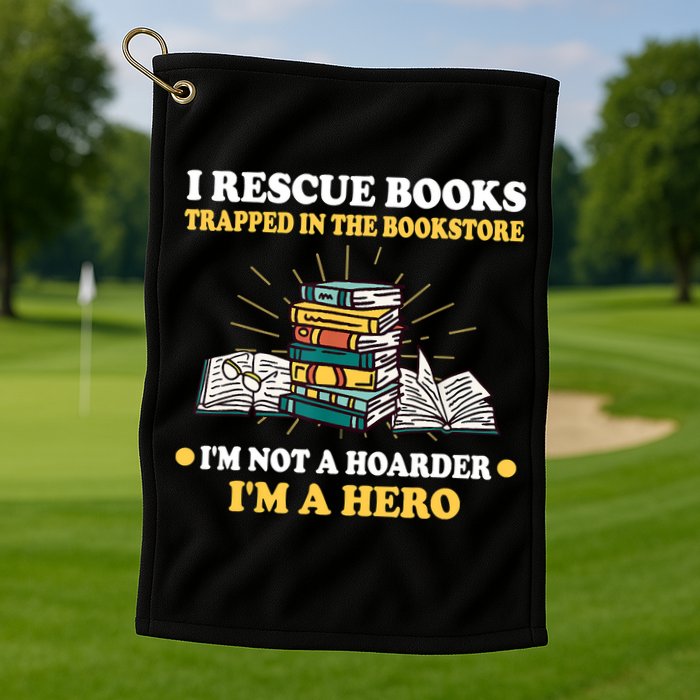 Reading Books Library Student Teacher Book Store Golf Towel