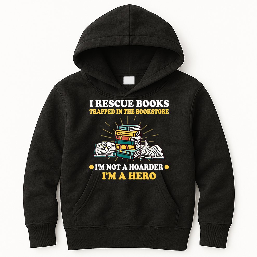 Reading Books Library Student Teacher Book Store Kids Hoodie