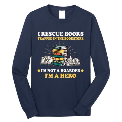 Reading Books Library Student Teacher Book Store Long Sleeve Shirt