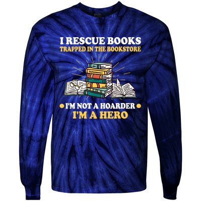 Reading Books Library Student Teacher Book Store Tie-Dye Long Sleeve Shirt