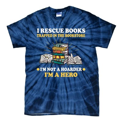 Reading Books Library Student Teacher Book Store Tie-Dye T-Shirt