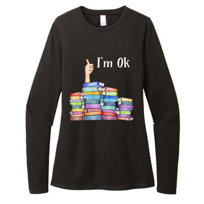 Reading Book Lovers I'm Ok National Book Lovers Day Gift Womens CVC Long Sleeve Shirt