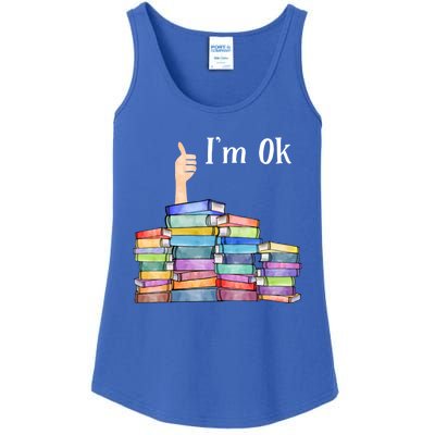 Reading Book Lovers I'm Ok National Book Lovers Day Gift Ladies Essential Tank