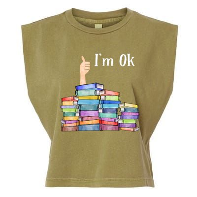 Reading Book Lovers I'm Ok National Book Lovers Day Gift Garment-Dyed Women's Muscle Tee