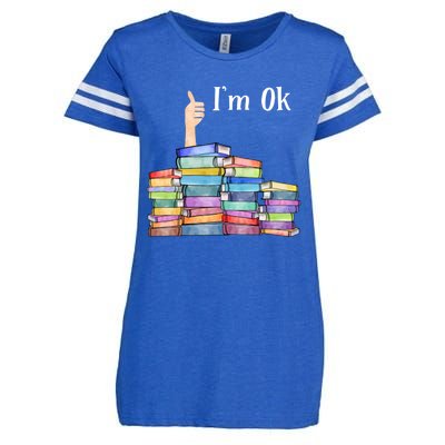 Reading Book Lovers I'm Ok National Book Lovers Day Gift Enza Ladies Jersey Football T-Shirt